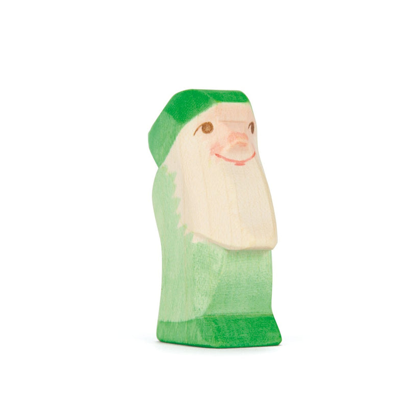 Houten speelfiguur - Dwerg groen