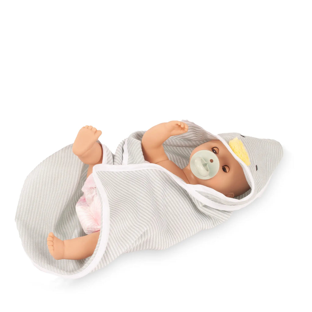 Poupée bébé Sleepy Aquini Little Duck avec accessoires 33 cm (Contenu : 9 pièces)