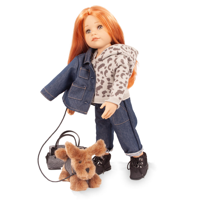 Poupée Hannah et son chien Polly - 50 cm