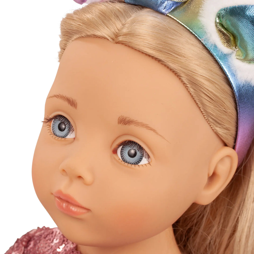 Poupée sur pied Happy Kidz Anna Licorne - 50 cm