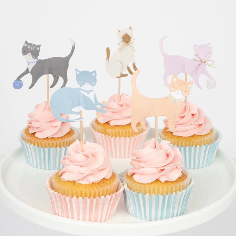 Cute Kittens Cupcake Kit - set van 24