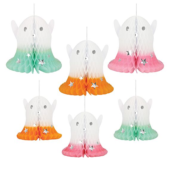 Halloween Decoratie Ombré Ghost Hanging Decorations - Set Van 6