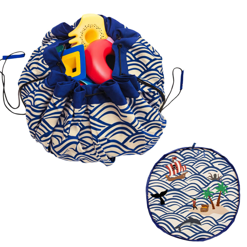 3 - in - 1 outdoor speelkleed & opbergzak - Pirate - Opbergers Play&go - In den Olifant
