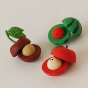 3 in 1 stapelspeeltje - Stack & Bounce Watermelon - Sorteer - en stapelspeelgoed Oli&Carol - In den Olifant