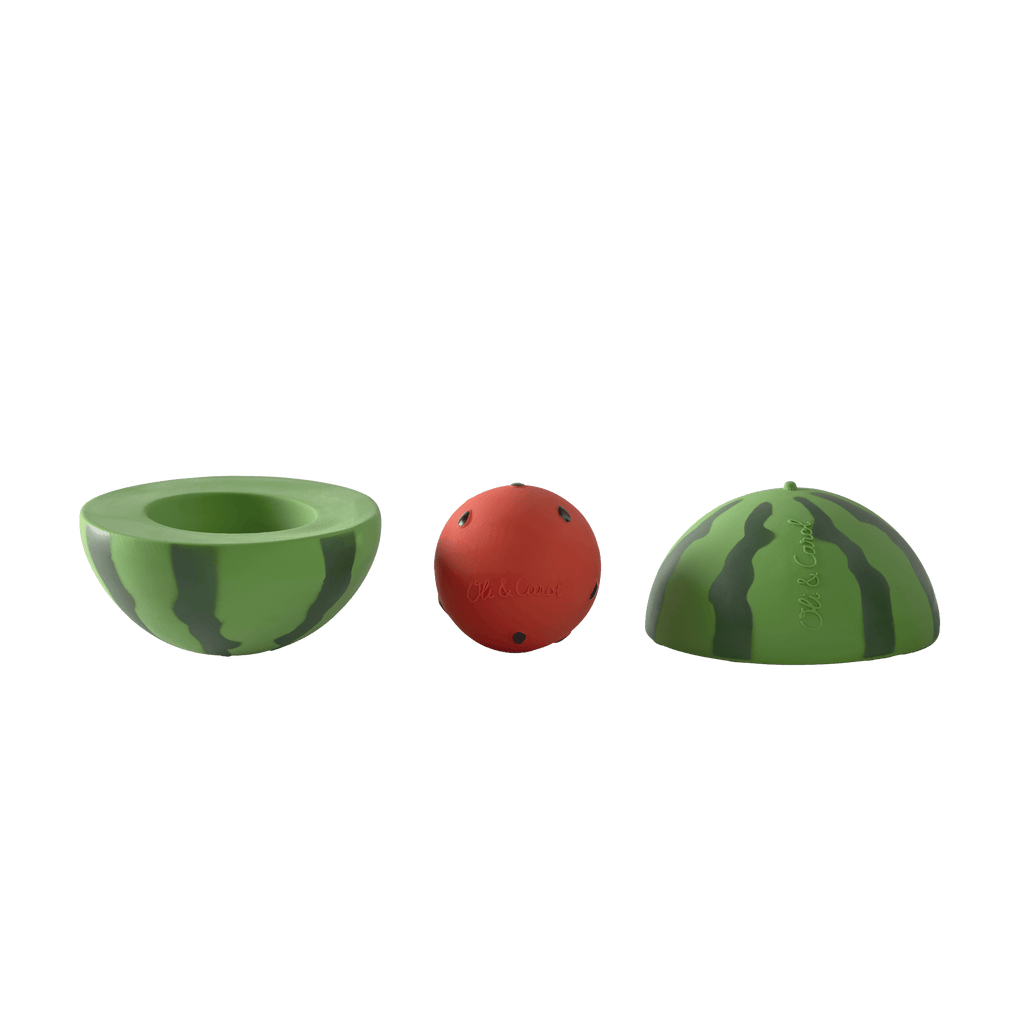 3 in 1 stapelspeeltje - Stack & Bounce Watermelon - Sorteer - en stapelspeelgoed Oli&Carol - In den Olifant