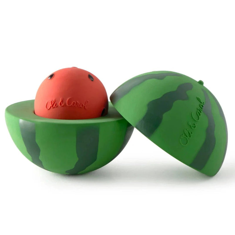 3 in 1 stapelspeeltje - Stack & Bounce Watermelon - Sorteer - en stapelspeelgoed Oli&Carol - In den Olifant