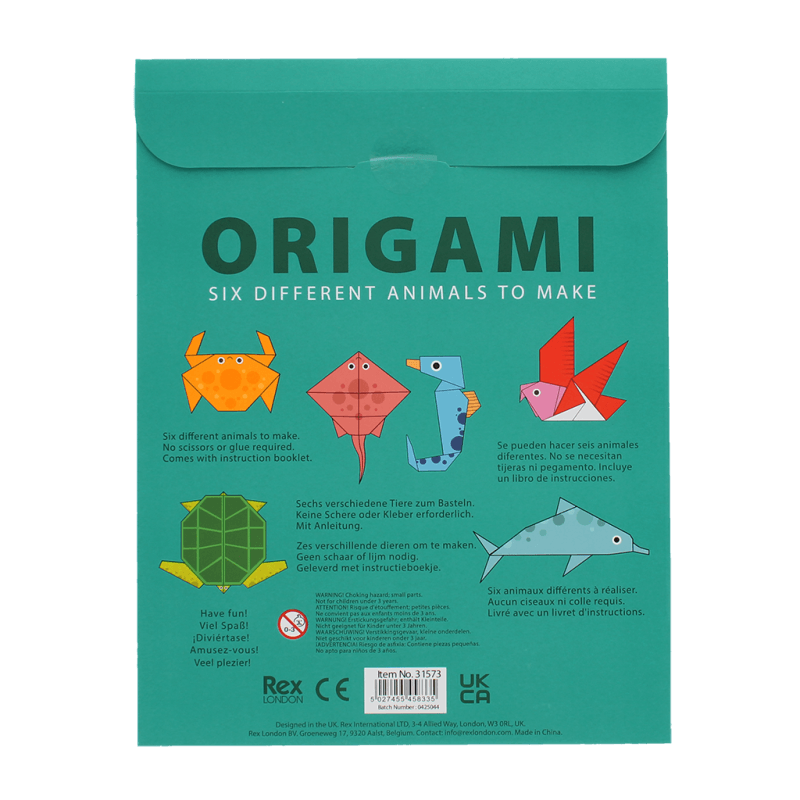 Origami set - Maak je eigen origami dieren