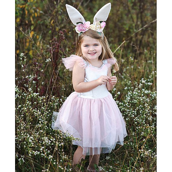 Verkleedjurk Met Diadeem - Woodland Bunny