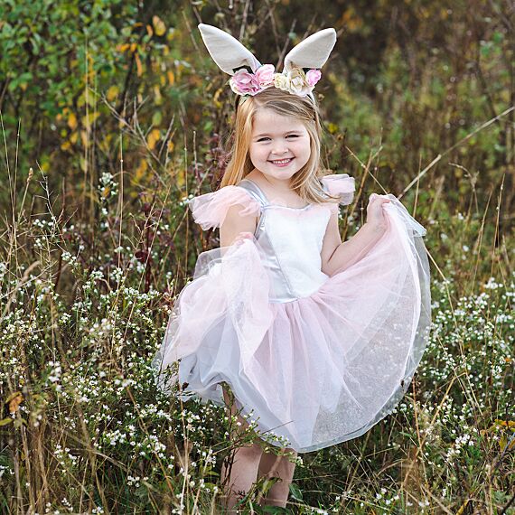 Verkleedjurk Met Diadeem - Woodland Bunny