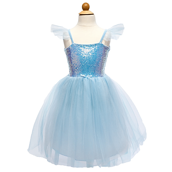 Blauwe Verkleedjurk - Sequins Princess Dress Blue