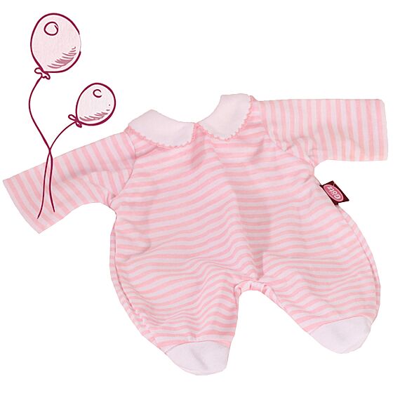 Basic Boutique, Romper "Pink Strips", Babypoppen 48 Cm