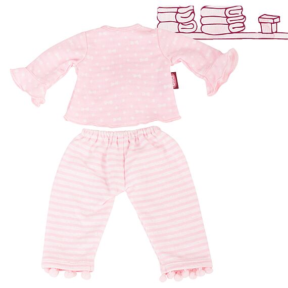 Boutique, Pyjama "Ponpon", Voor Staanpoppen 45-50 Cm (Inhoud: 2-Delig)