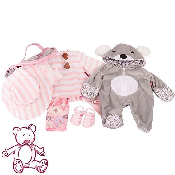 Set "Immer Schick", Babypoppen 48 Cm (Inhoud: 9-Delig)