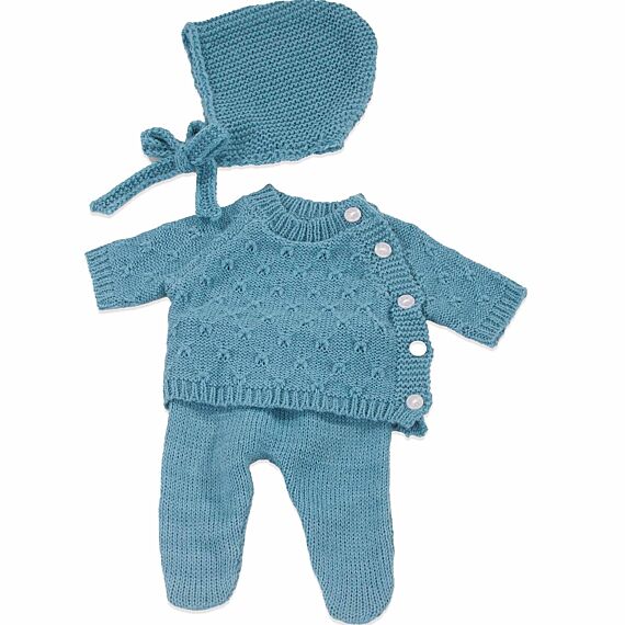 Boutique, Combi "Alles Strick", Babypoppen 30-33 Cm (Inhoud: 3-Delig)