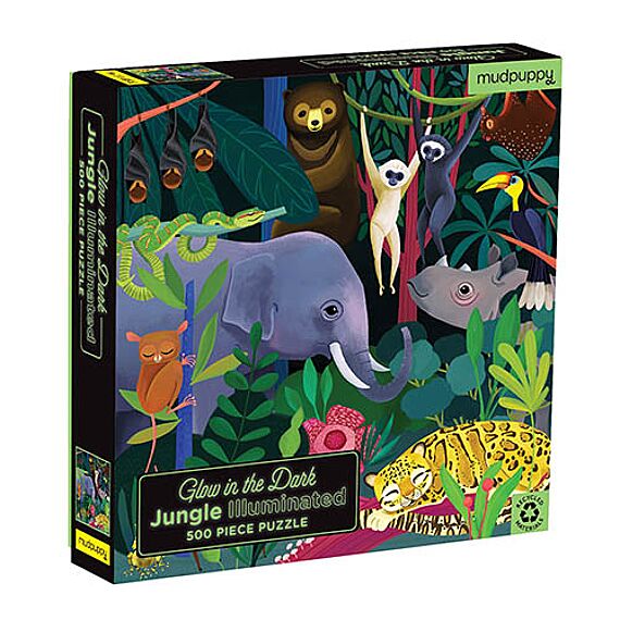 Glow In Dark Puzzel - Lichtgevende Jungle