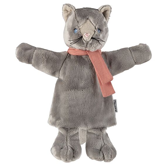 Handpop En Knuffeltje Kat | 34 Cm