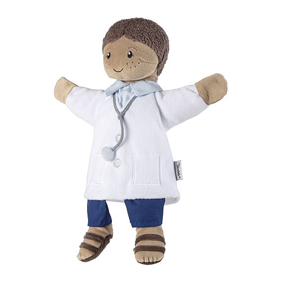 Handpop Voor Kinderen Dokter | 34 Cm