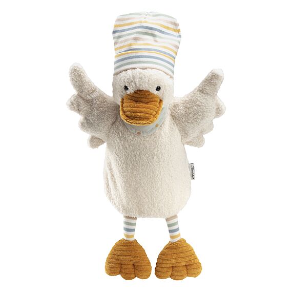 Handpop Knuffel Eend Edda | 33 Cm