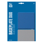 Baseplate blue - grey Plus-Plus: 2 pieces