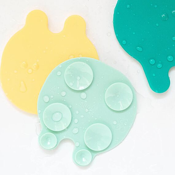 Grippi Anti-Slip Bath Buddies Jellyfish Green/Yellow | Set Van 8