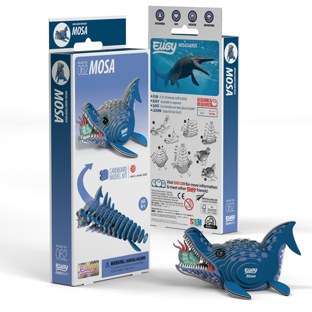 3D puzzel - Prehistorie Mosasaurus - Speciale puzzels Eugy - In den Olifant