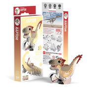 3D puzzel - Prehistorie Raptor - Speciale puzzels Eugy - In den Olifant