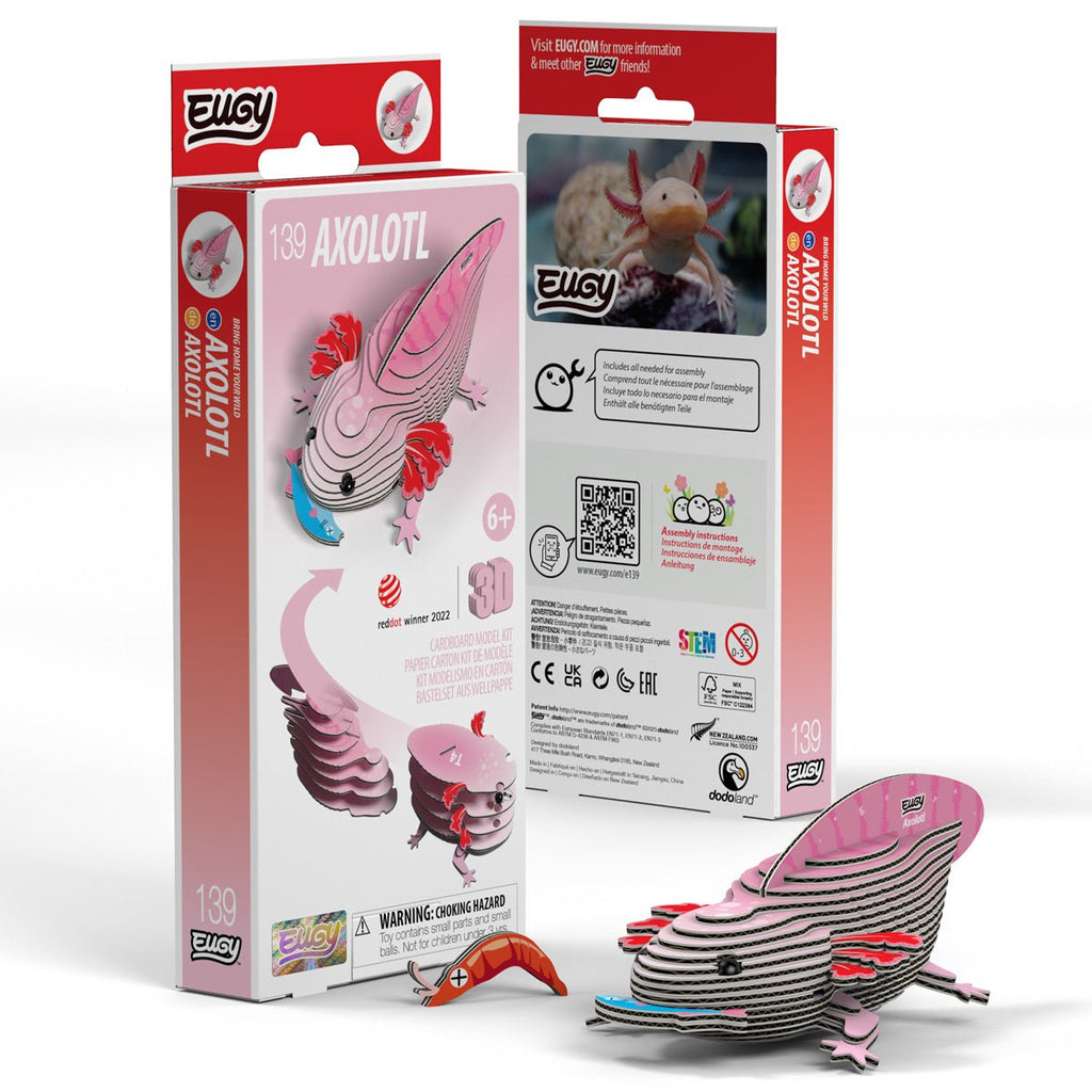 3D puzzel - Wild Dier Axolotl - Speciale puzzels Eugy - In den Olifant