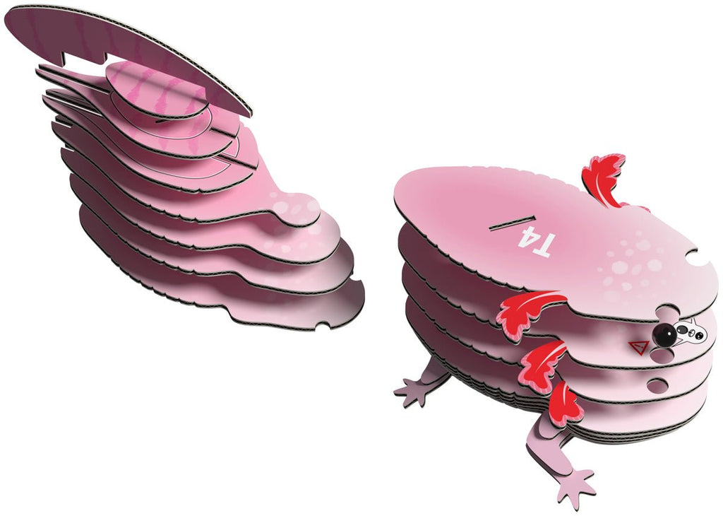 3D puzzel - Wild Dier Axolotl - Speciale puzzels Eugy - In den Olifant