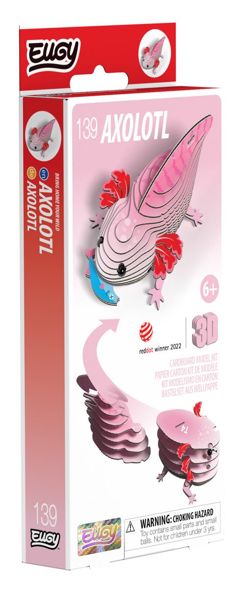 3D puzzel - Wild Dier Axolotl - Speciale puzzels Eugy - In den Olifant