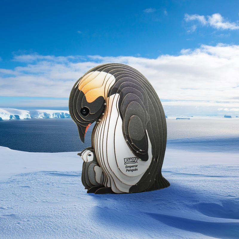 3D puzzel - Wild Dier Emperor Penguin - Speciale puzzels Eugy - In den Olifant
