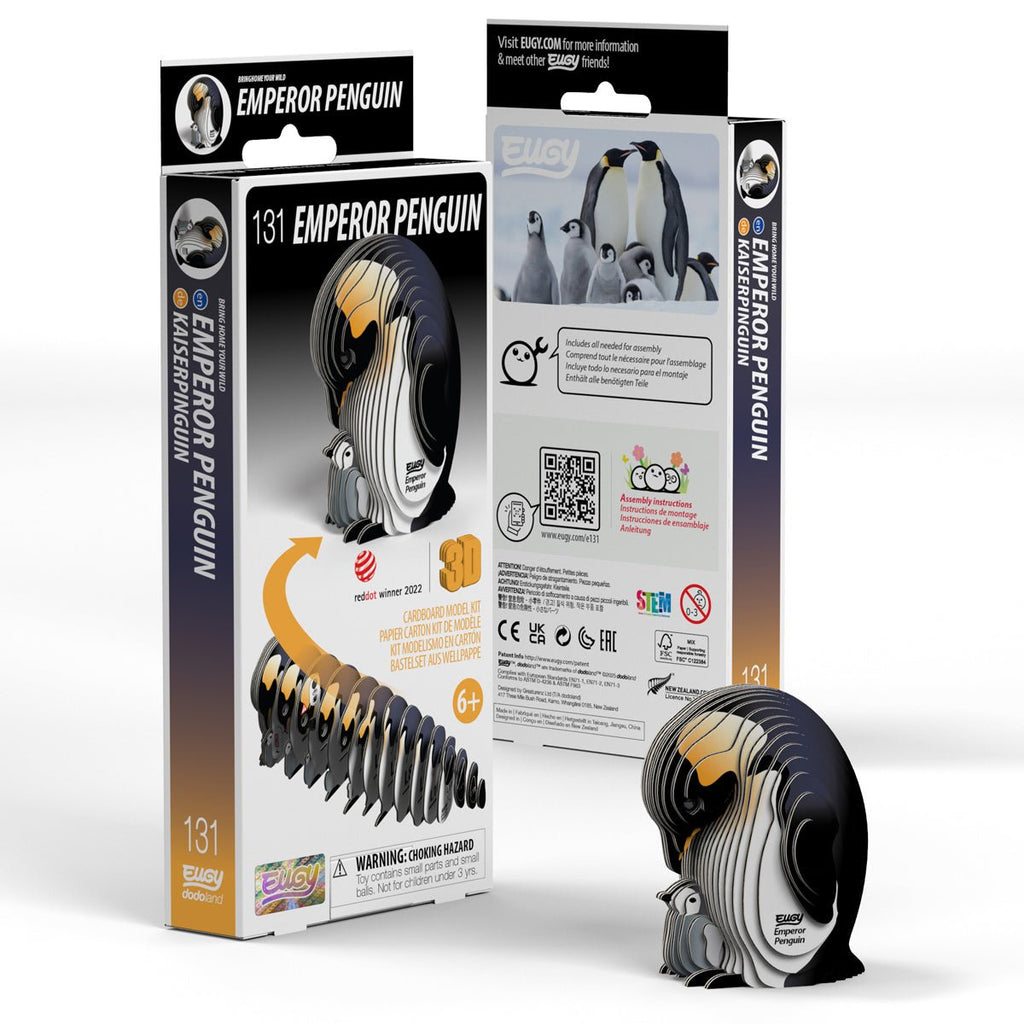3D puzzel - Wild Dier Emperor Penguin - Speciale puzzels Eugy - In den Olifant