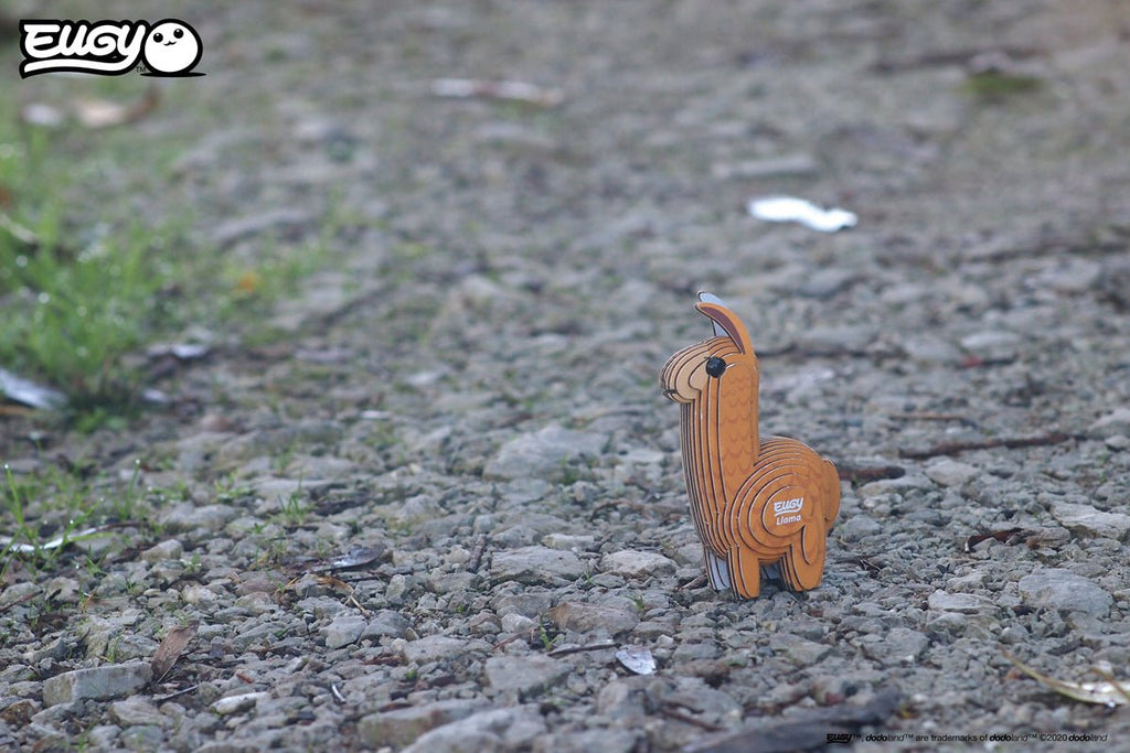 3D puzzel - Wild Dier Llama - Speciale puzzels Eugy - In den Olifant