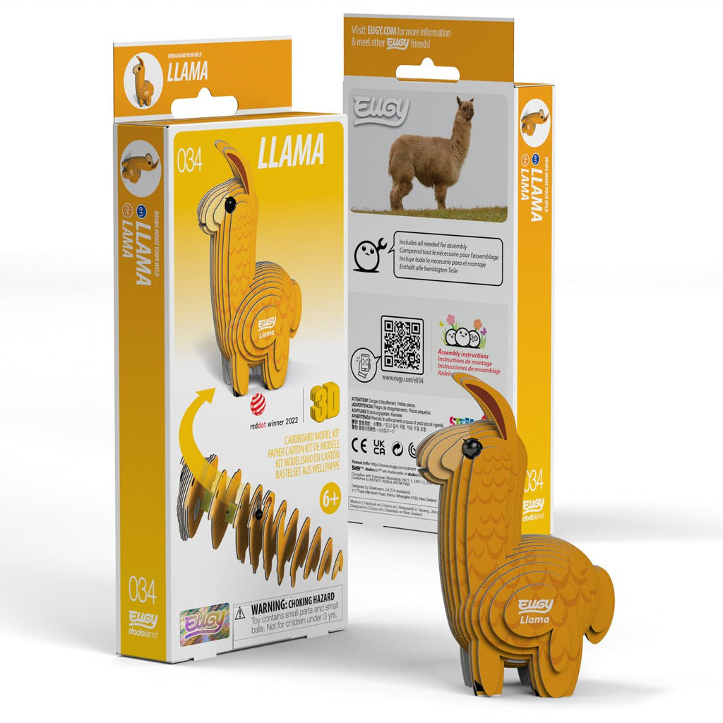 3D puzzel - Wild Dier Llama - Speciale puzzels Eugy - In den Olifant