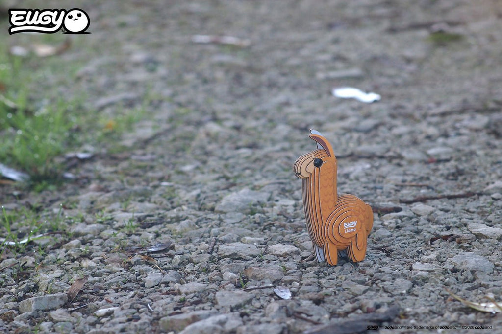 3D puzzel - Wild Dier Llama - Speciale puzzels Eugy - In den Olifant