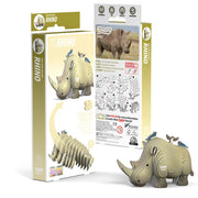 3D puzzel - Wild Dier Neushoorn - Speciale puzzels Eugy - In den Olifant