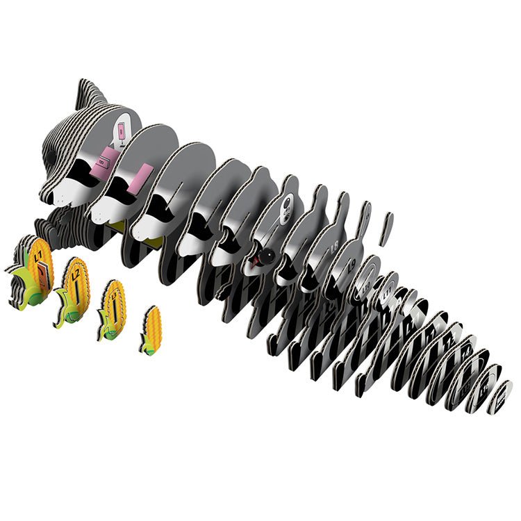 3D puzzel - Wild Dier Wasbeer - Speciale puzzels Eugy - In den Olifant