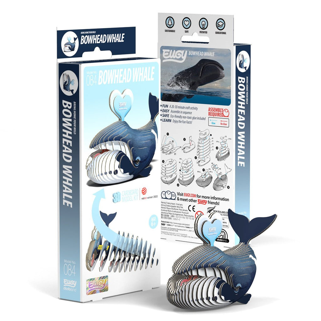 3D puzzel - Zeedier Groenlandse Walvis - Speciale puzzels Eugy - In den Olifant