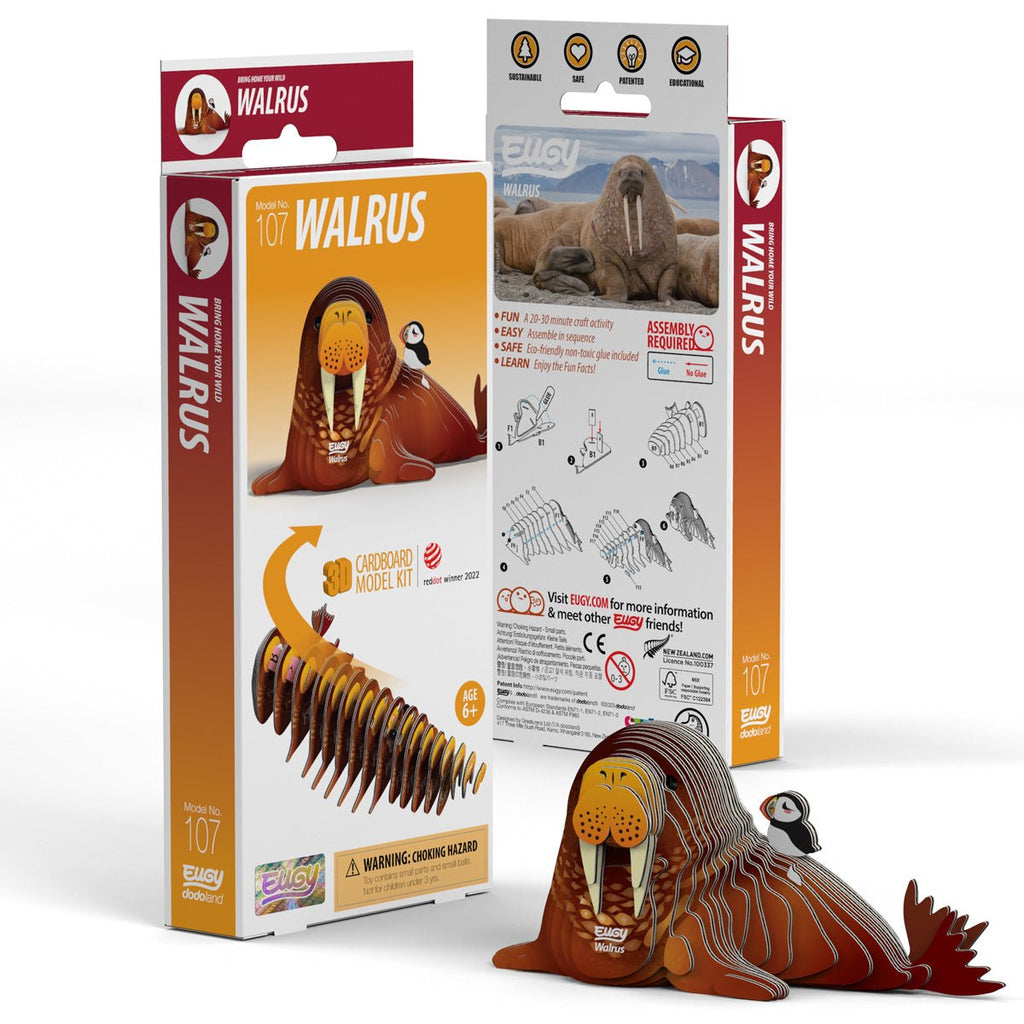 3D puzzel - Zeedier Walrus - Speciale puzzels Eugy - In den Olifant