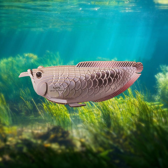 3D puzzel - Zilveren Arowana - Speciale puzzels Eugy - In den Olifant