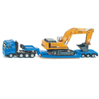 Dieplader met graafmachine 1:87