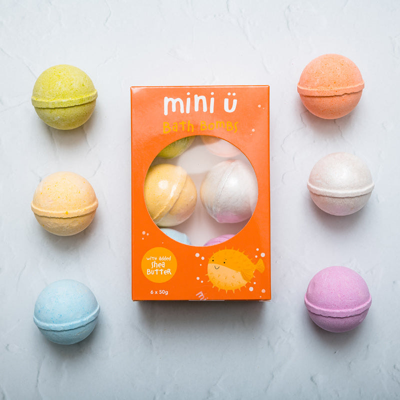 Mini Ü : Bombes de bain 6 couleurs mélangées
