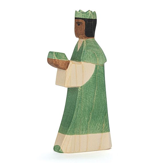 Houten Ostheimer Kerstfiguur | Koning Groen