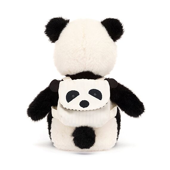 Knuffel Backpack Panda - 22 Cm