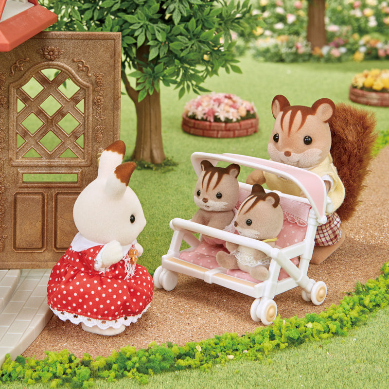 Speelset Sylvanian Families - Dubbele Kinderwagen