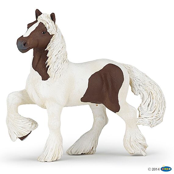 Bruin Witte Ierse Cob Paard