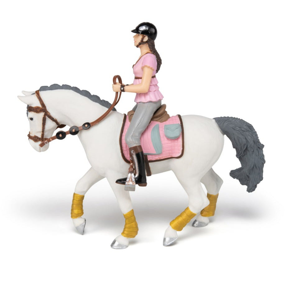 Horse with braided mane