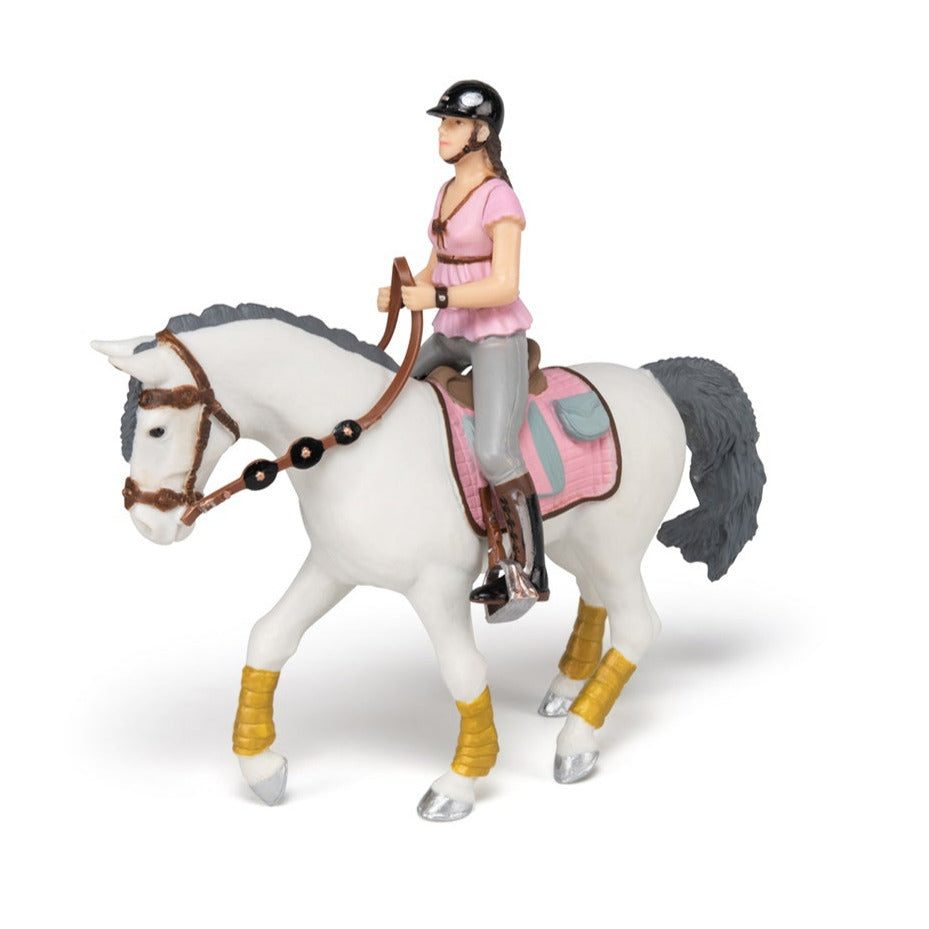 Horse with braided mane