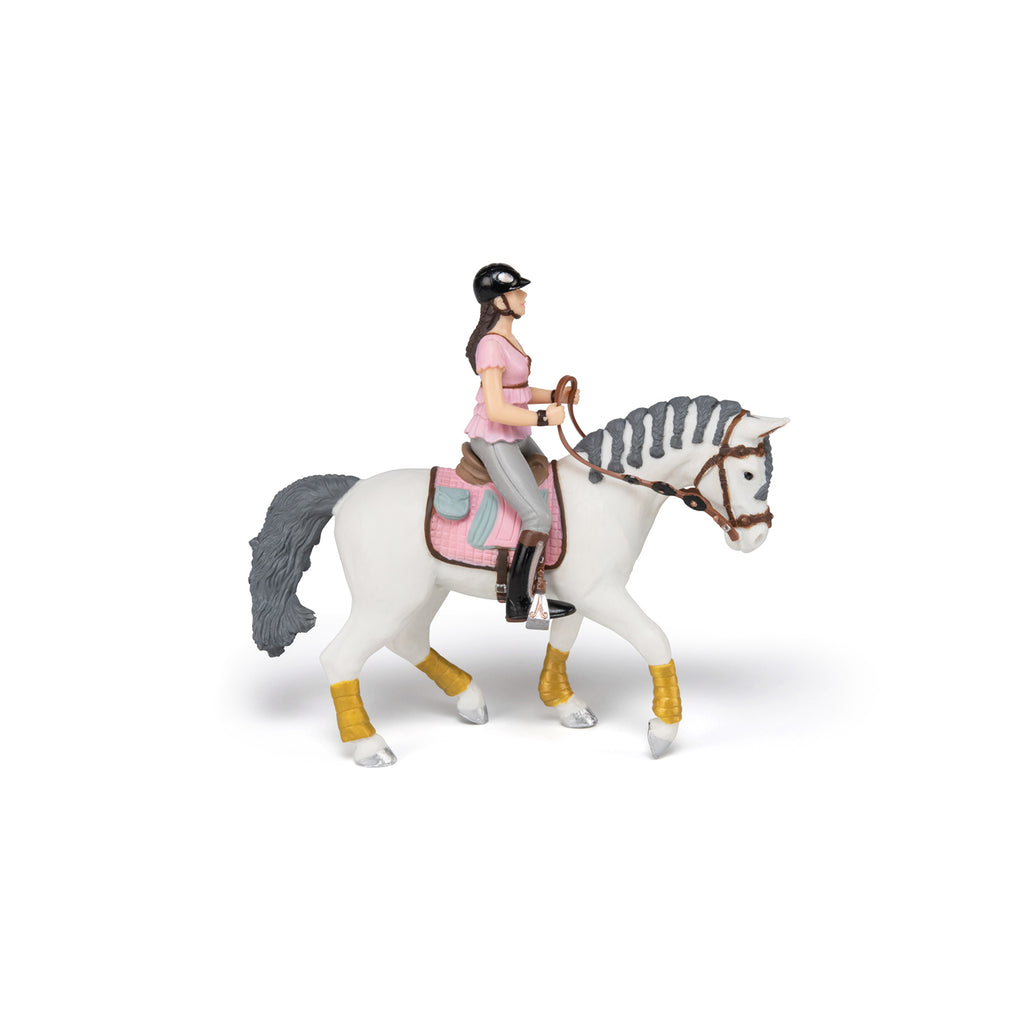 Horse with braided mane