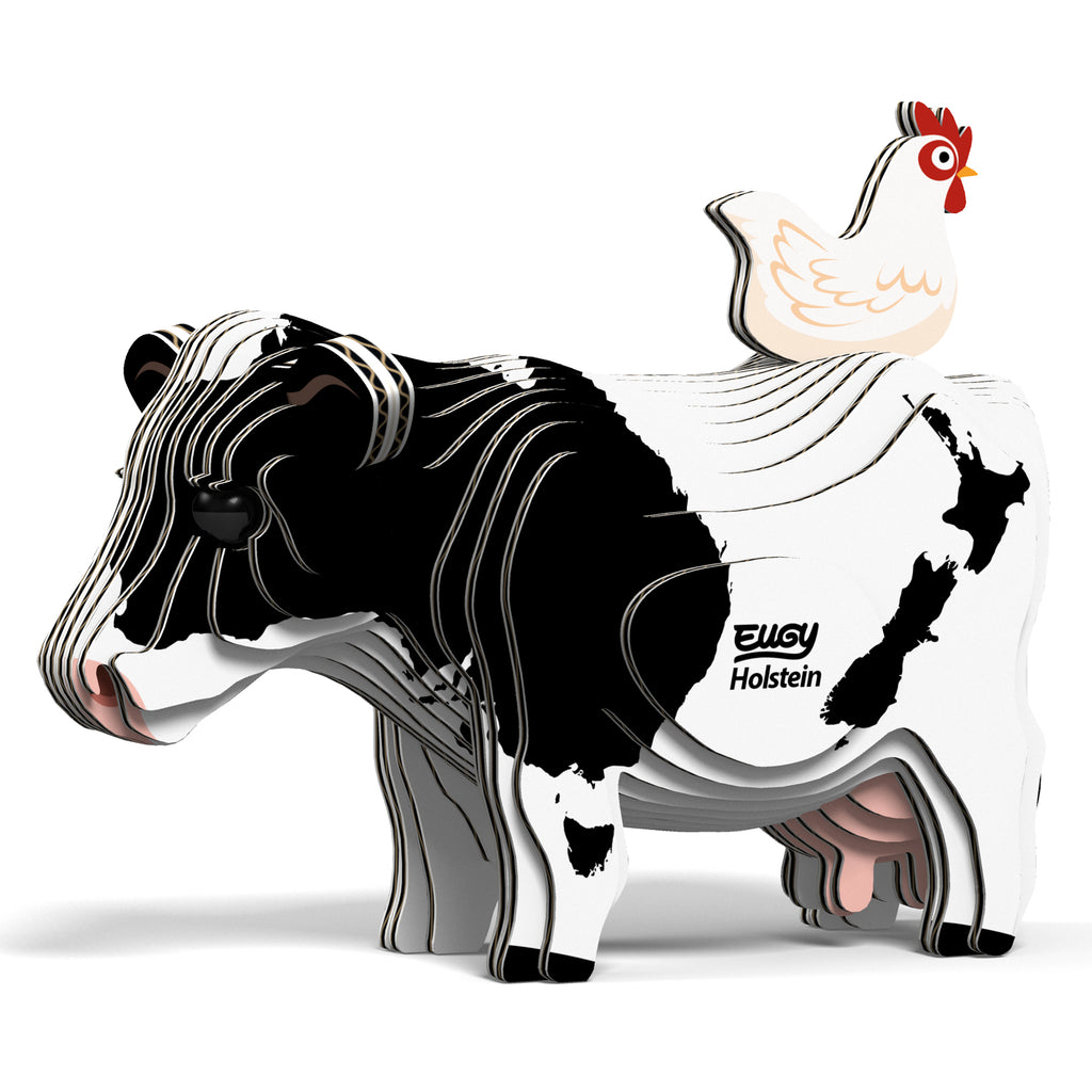 3D puzzel - Boerderijdier Holstein Friese Koe