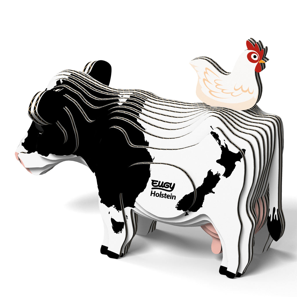 3D puzzel - Boerderijdier Holstein Friese Koe